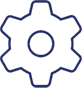 A blue and black picture of an eight-sided gear.