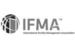A green background with the letters ifma